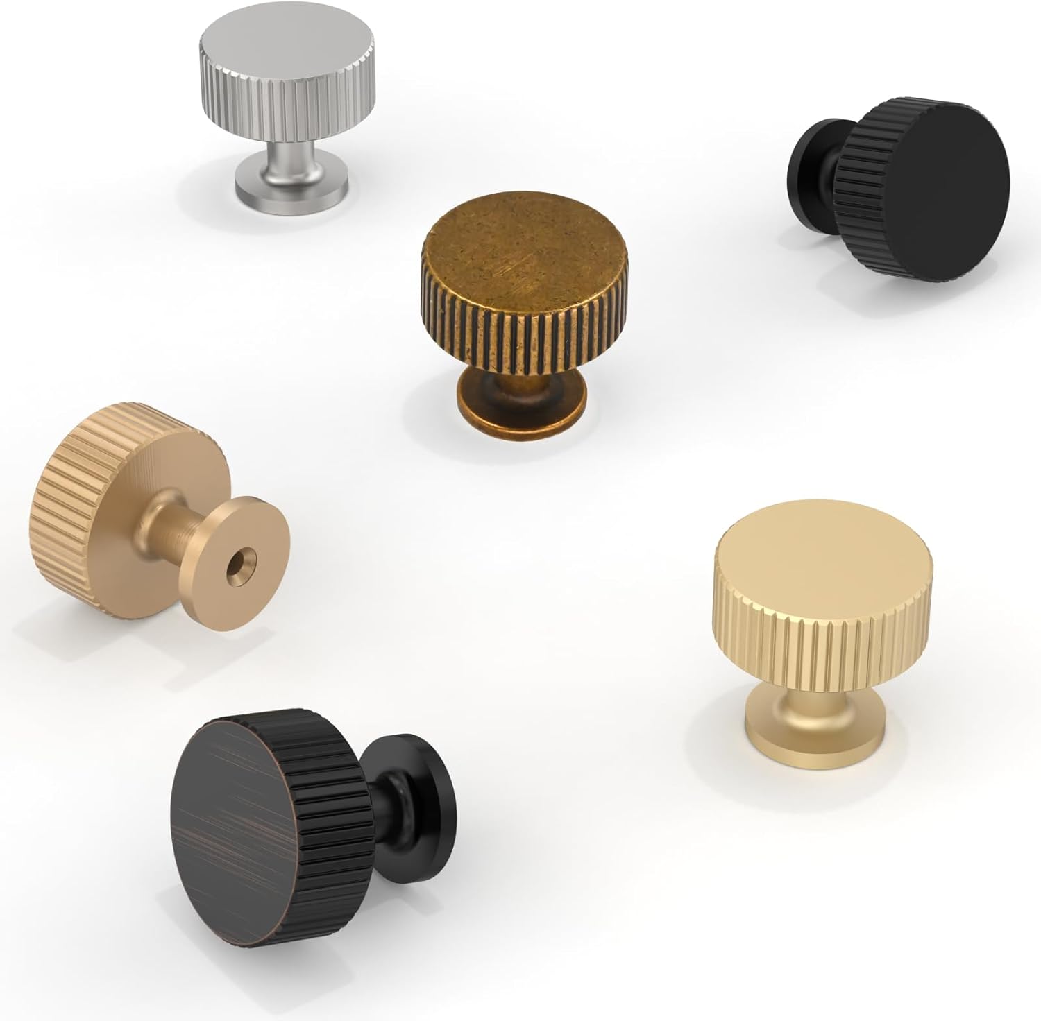 Detalle de Talentedeco 10 Pack Antique Brass Kitchen Cabinet Knobs & Drawer Pulls
