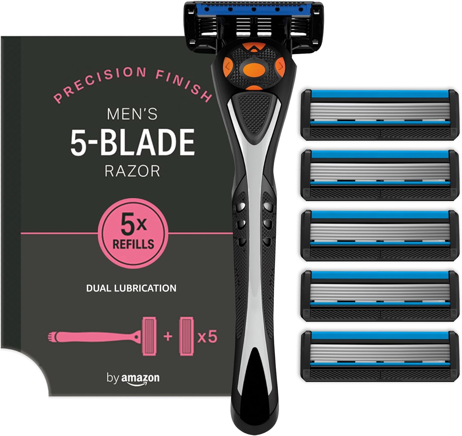 Thumbnail 6 de by Amazon Men 5 Blade Razor Replacement Cartridge Pack of 12