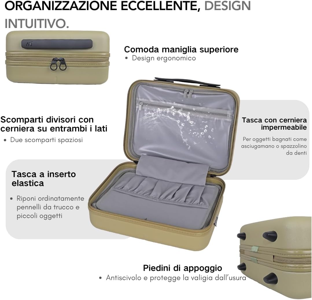 Detalle de Premium Makeup Travel Case Set polycarbonate