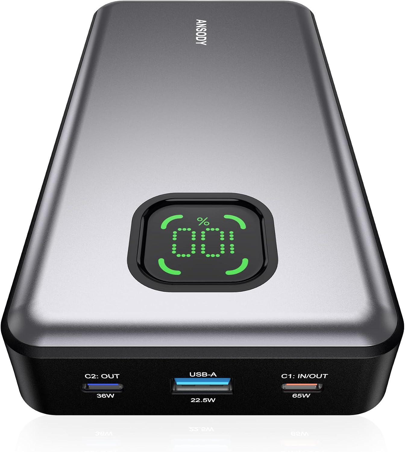 Detalle de ANSODY 65W Power Bank 25000mAh: A solid portable charger for daily needs and travel