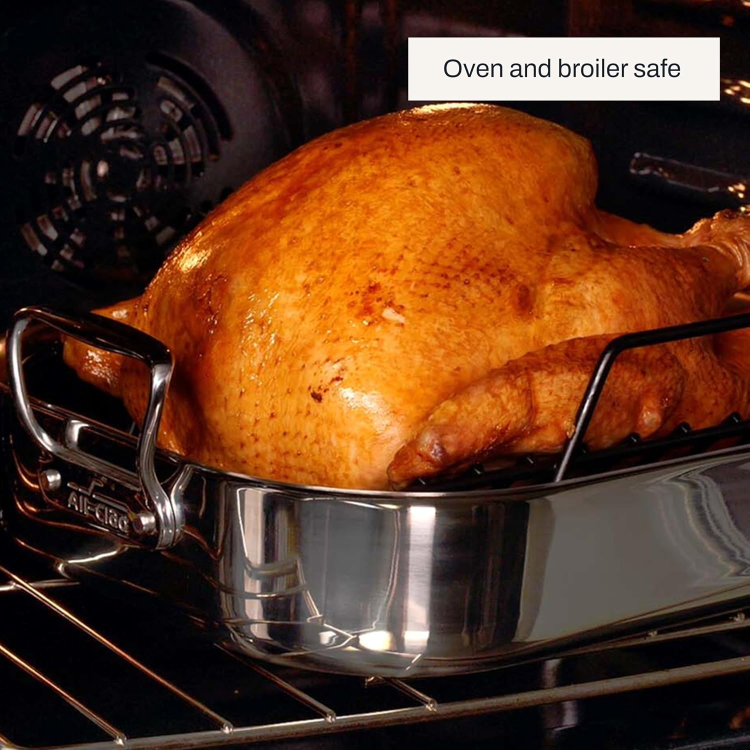 Thumbnail 5 de All-Clad stainless steel roaster 13" x 16