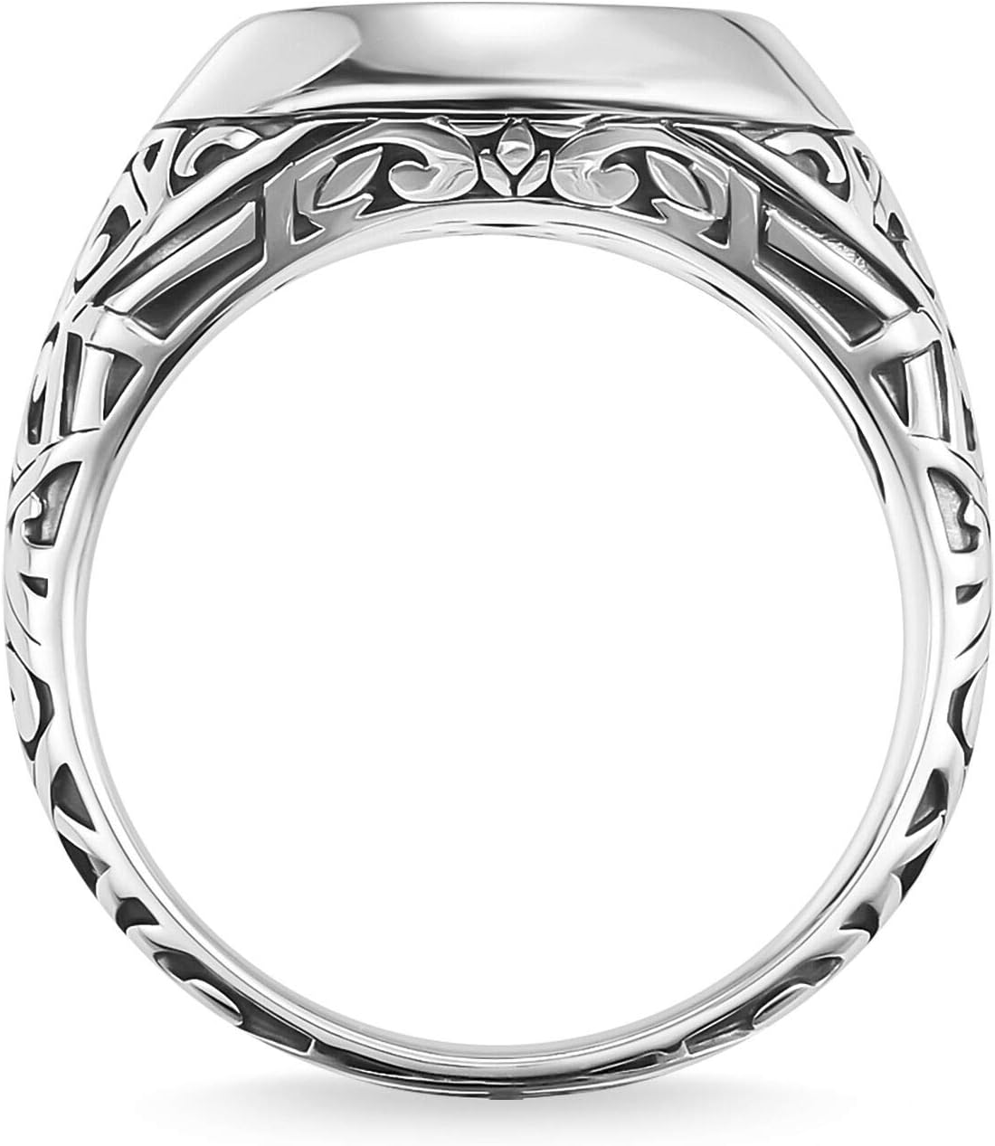 Detalle 2 de Thomas Sabo Unisexe Homme Bague Argent Sterling 925 Noirci TR2242-698-11