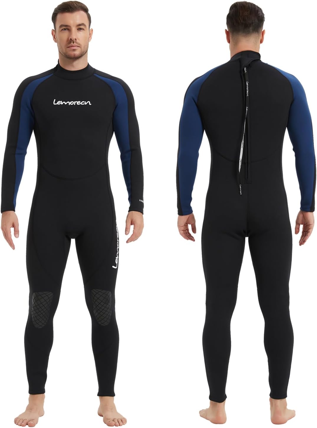 Thumbnail 6 de Lemorecn Men's Wetsuit 3/2mm and 5/4mm Full Wetsuit for Diving, Snorkeling, Surfing