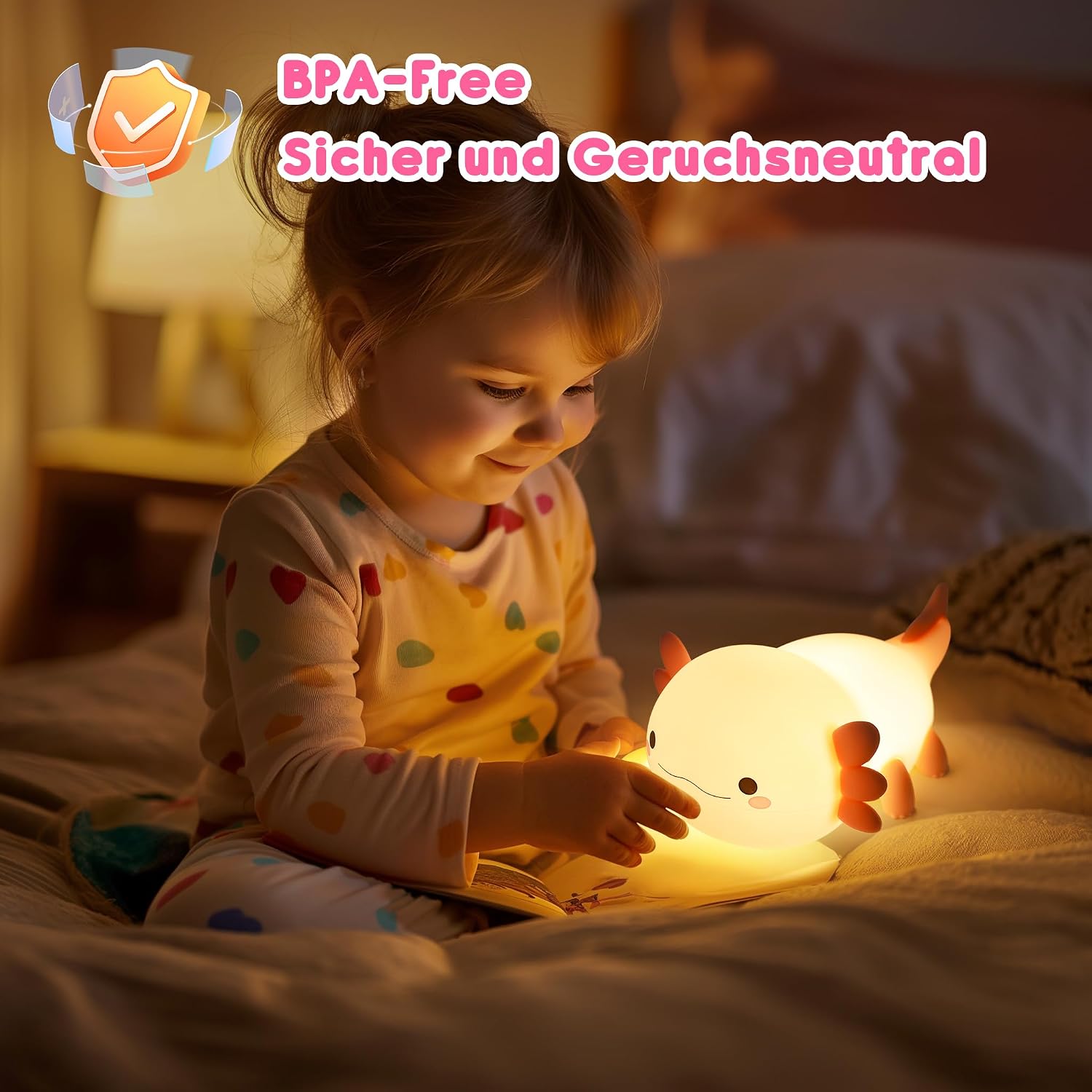 Detalle de GIACOMO Enten-Nachtlicht, LED silikon, USB wiederaufladbar