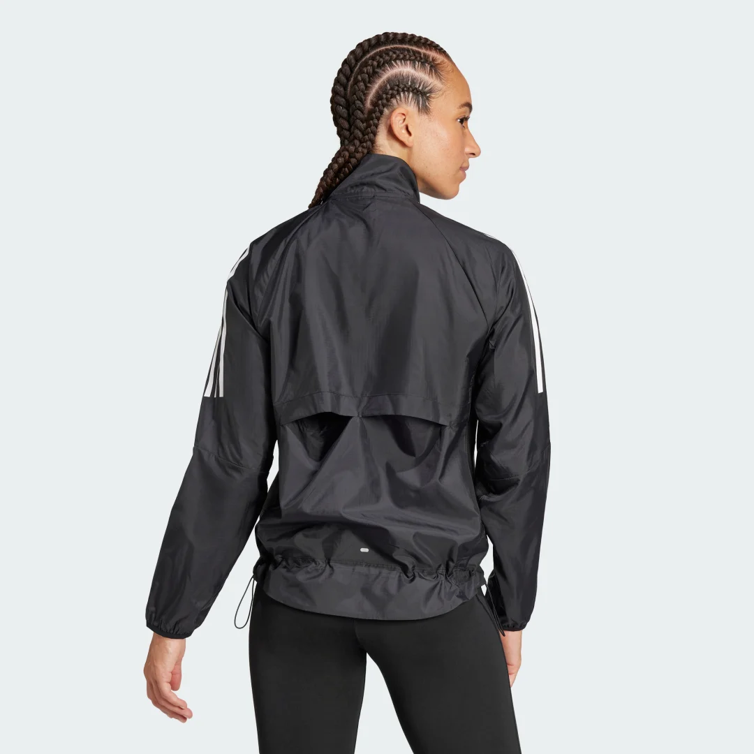 Thumbnail 1 de Adidas Own the Run 3-Stripes Packable Jacket – Negro