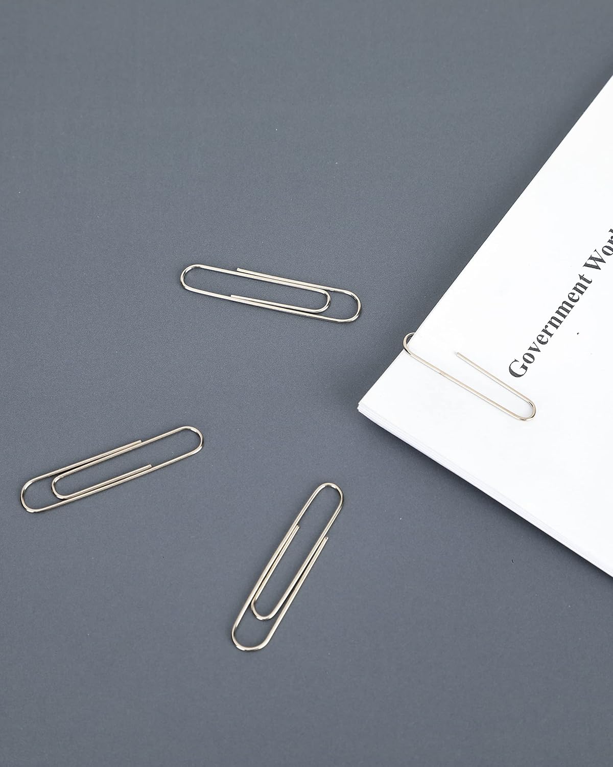 Detalle 2 de PAPERPAL Jumbo Smooth Paper Clips, 2-Inch Silver, 300 Count