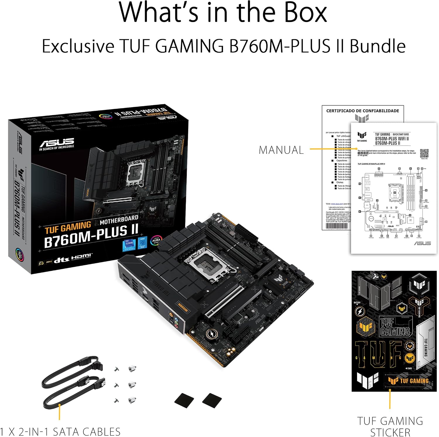 Thumbnail 6 de ASUS TUF GAMING B760M-PLUS II Micro-ATX Motherboard, LGA 1700, DDR5, PCIe 5.0