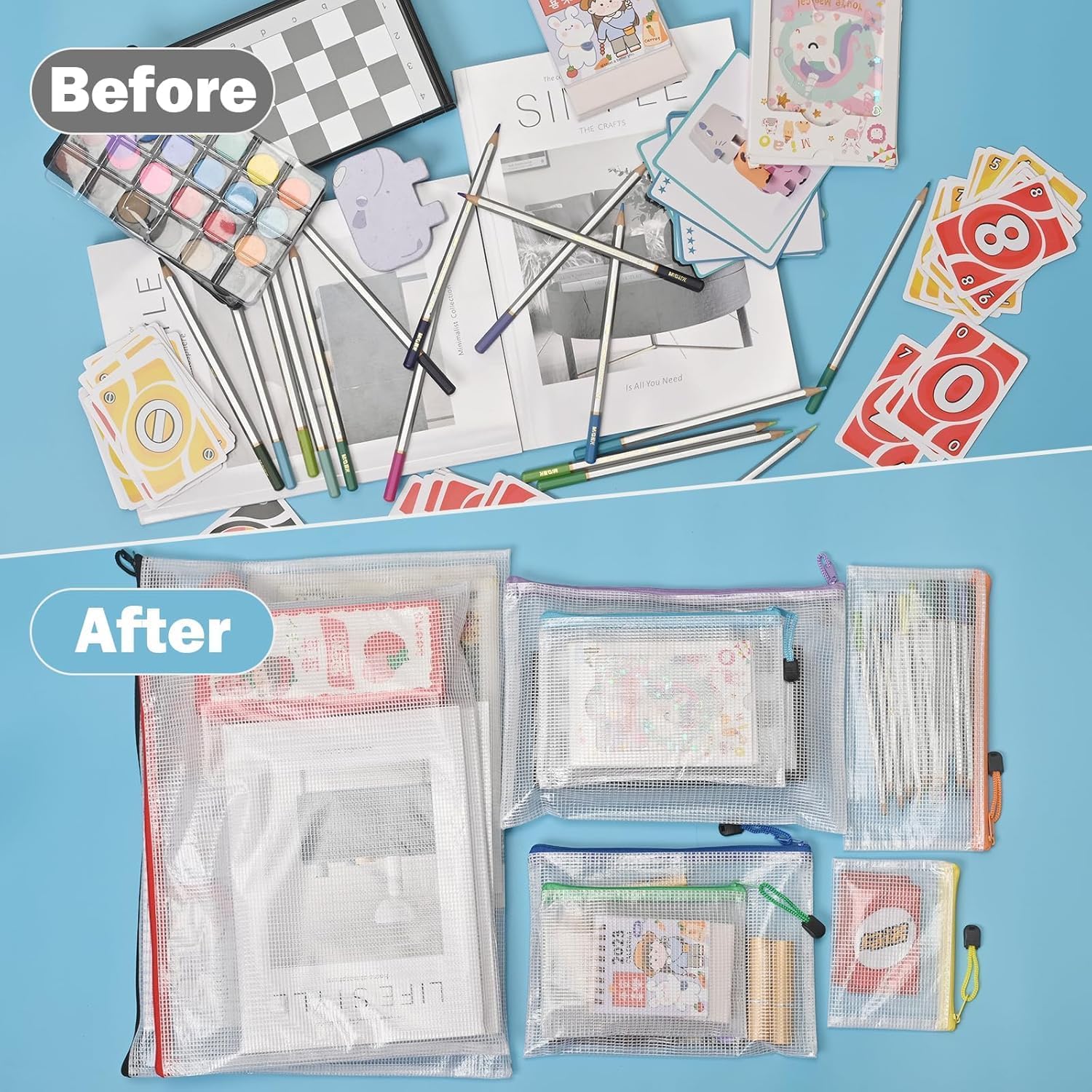 Thumbnail 5 de Plastic Zip Wallets Folders 20 pack