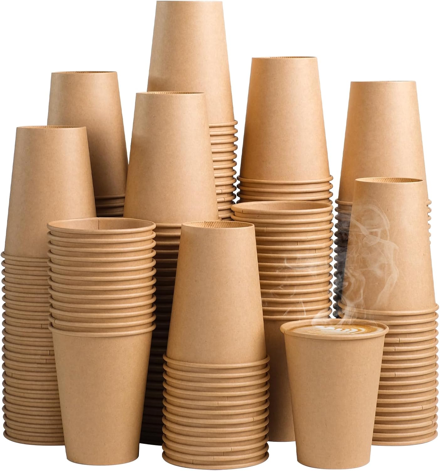 Detalle de Kraft paper coffee cups 300 pack 12 oz
