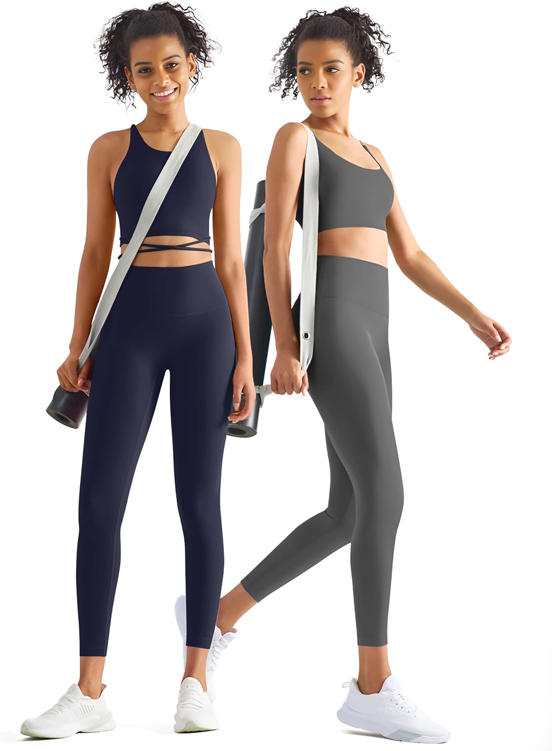 Thumbnail 3 de GYMGUN 3-Pack High Waisted Pocket Leggings for Women (Reg & Plus Size) with Tummy Control