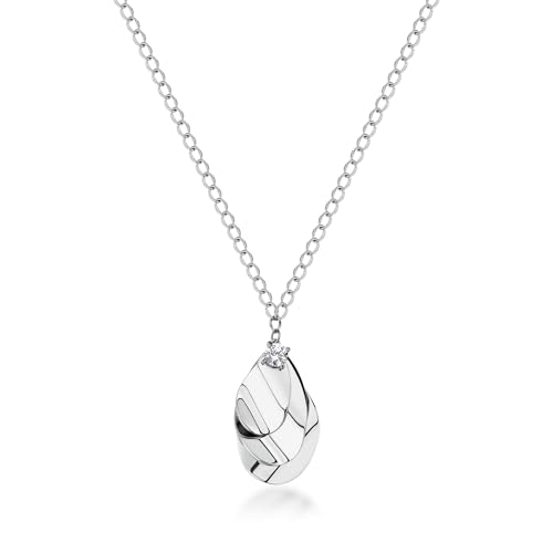 Detalle de Brosway Collana Donna Girocollo in Acciaio 316L – Collezione BLOOM
