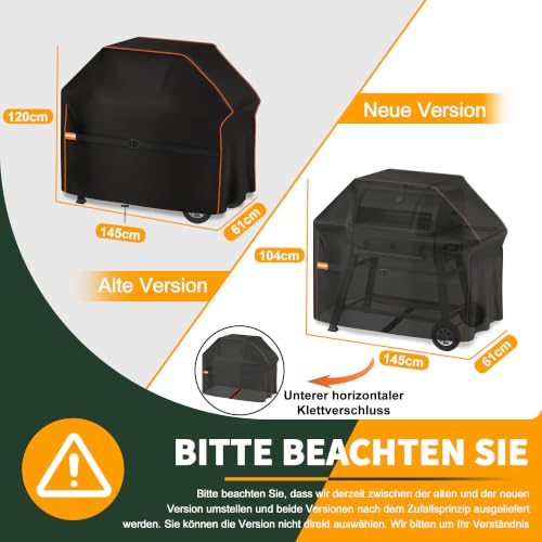 Thumbnail 6 de Enzeno Housse Barbecue Extérieur 145 x 61 x 122 cm – Bache imperméable
