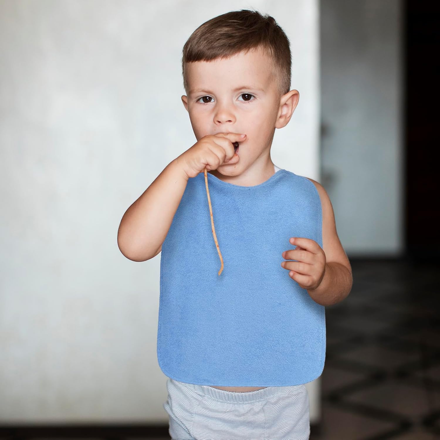 Thumbnail 5 de SLOSH Bavaglini impermeabili con elastico 5 pezzi per asilo e svezzamento (0-3 anni)