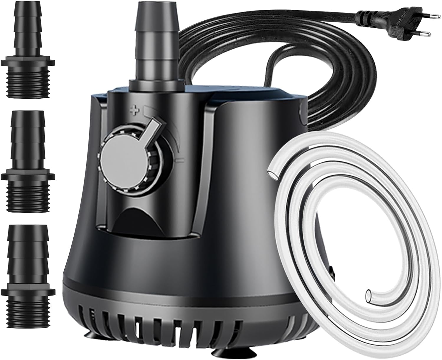 Detalle de Aquarium Pumpe 25W 1500L/H – leise Tauchpumpe für Aquarien, Teiche und Hydrokultur