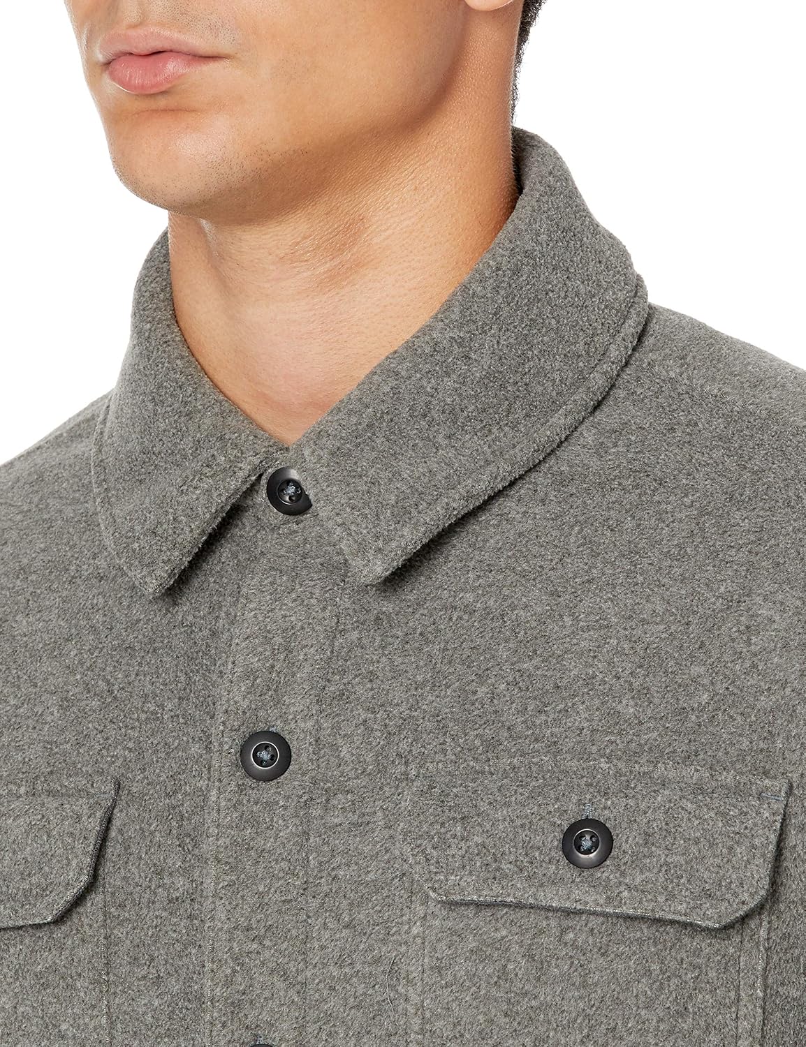 Detalle de Amazon Essentials Polarfleece-Hemdjacke für Herren