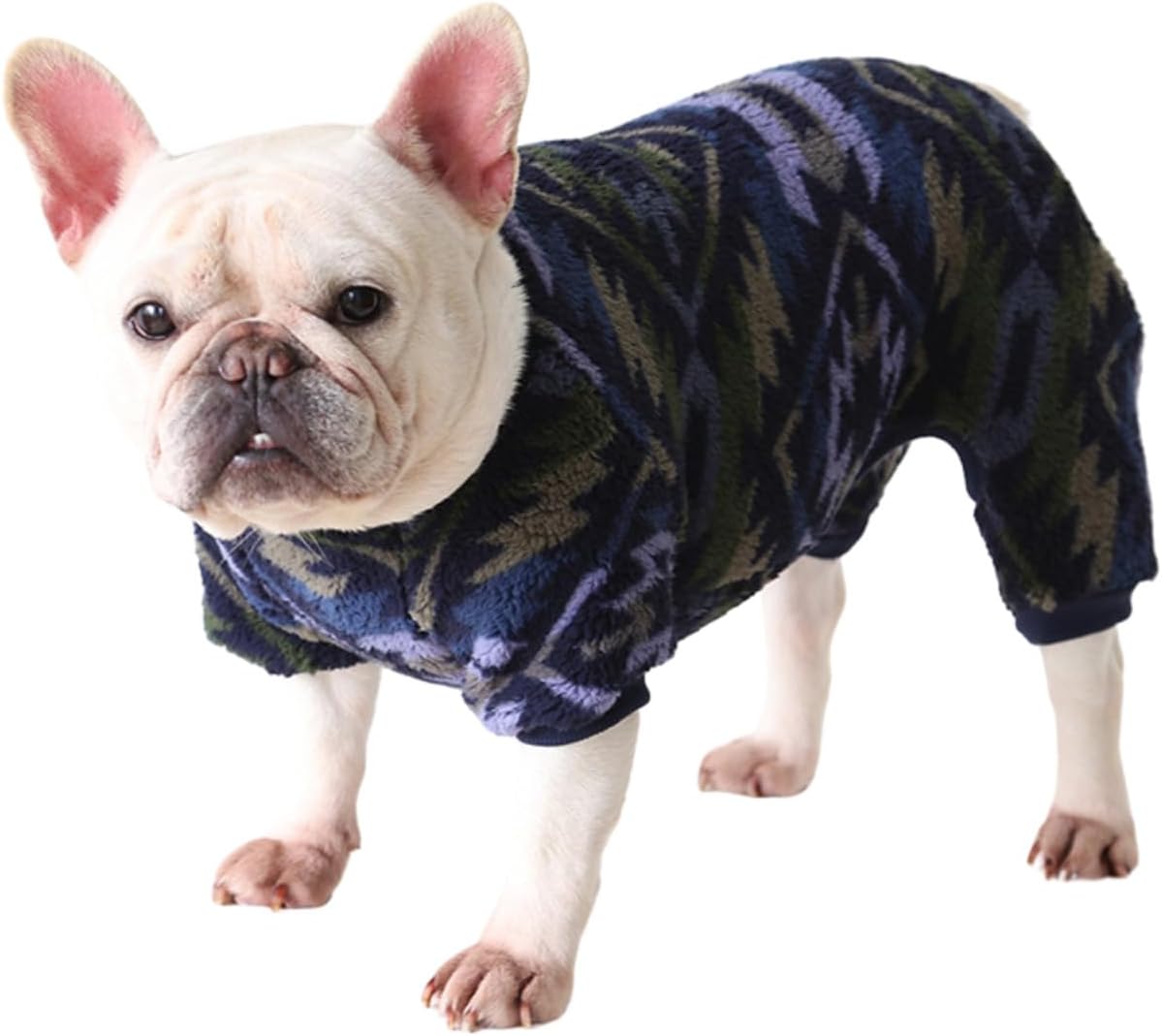 Detalle 2 de BT Bear Dog Pajamas Soft Warm Fleece Jumpsuit (Grey, XL) for small to medium dogs