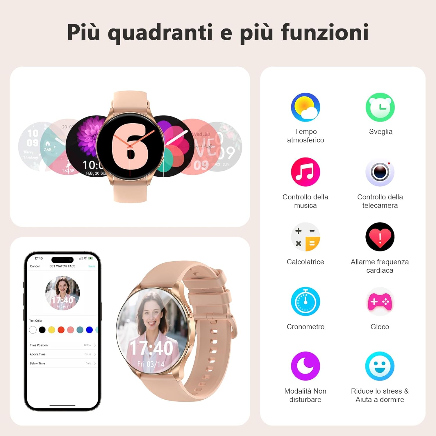Thumbnail 5 de Blackview Smartwatch Uomo Donna: Chiamate Bluetooth, Schermo AMOLED da 1,43'' e Monitoraggio Salute
