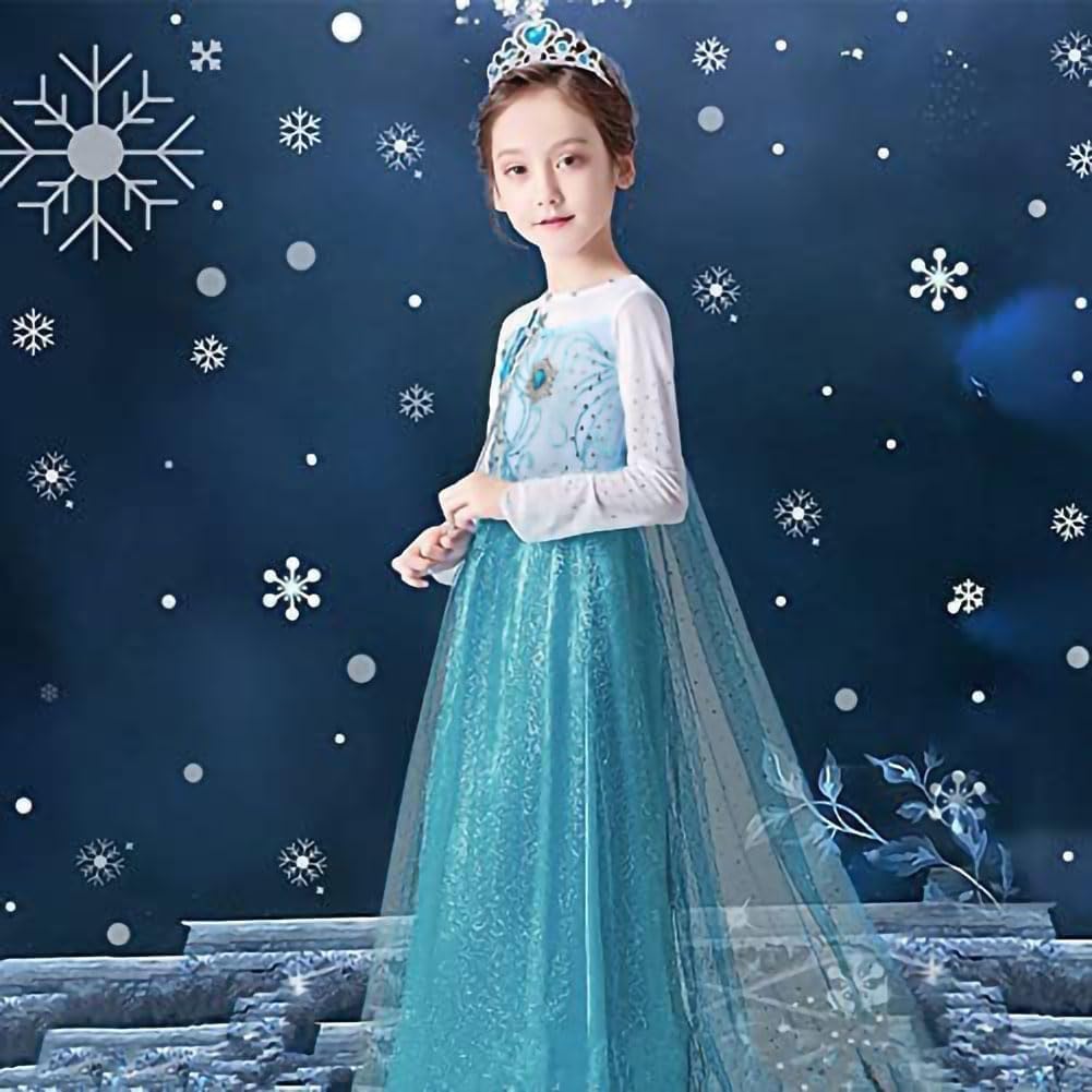 Detalle 2 de URAQT Prinzessin-Kostüm Mädchen 140 cm Set