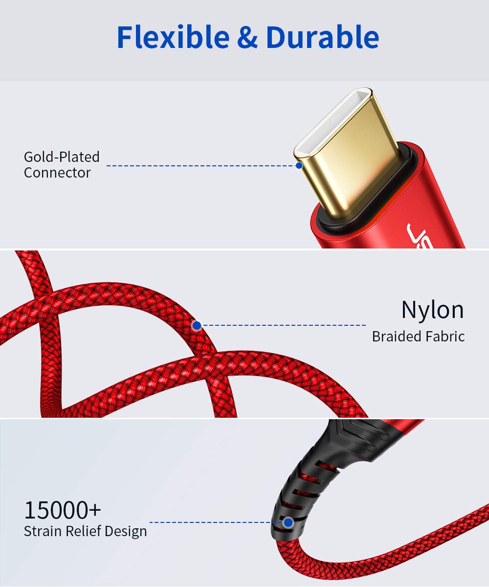 Thumbnail 3 de JSAUX USB B‑USB C Kabel 3 m