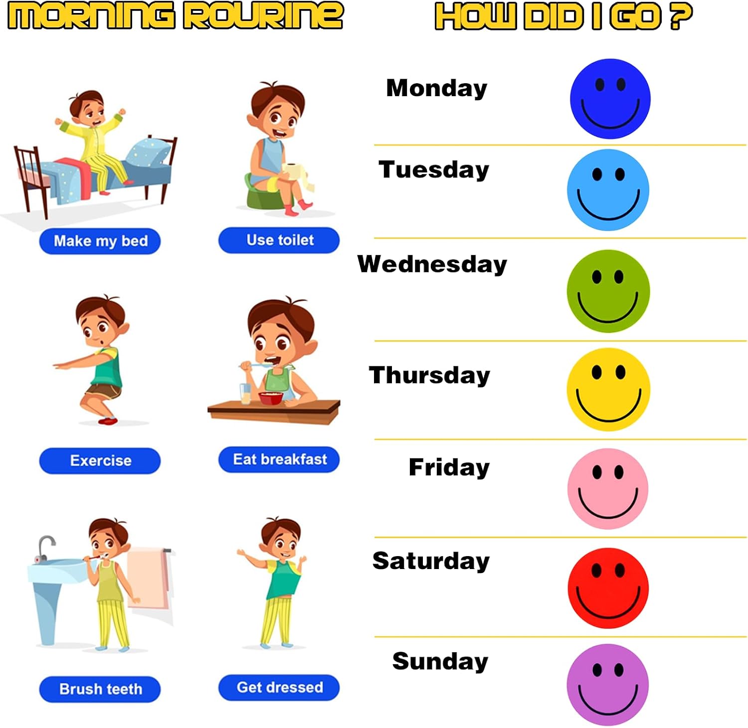 Detalle 1 de Eideos C01023 Smiley Face Stickers, 1-Inch Paper Rolls, 8 Colors