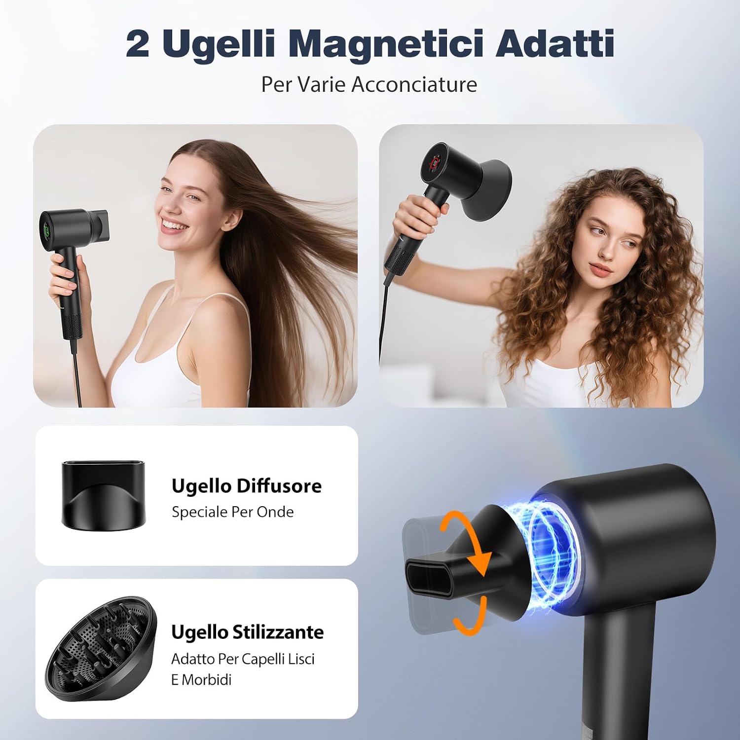 Thumbnail 5 de Aigostar Phon Capelli Ionico Diffusore 110000 RPM