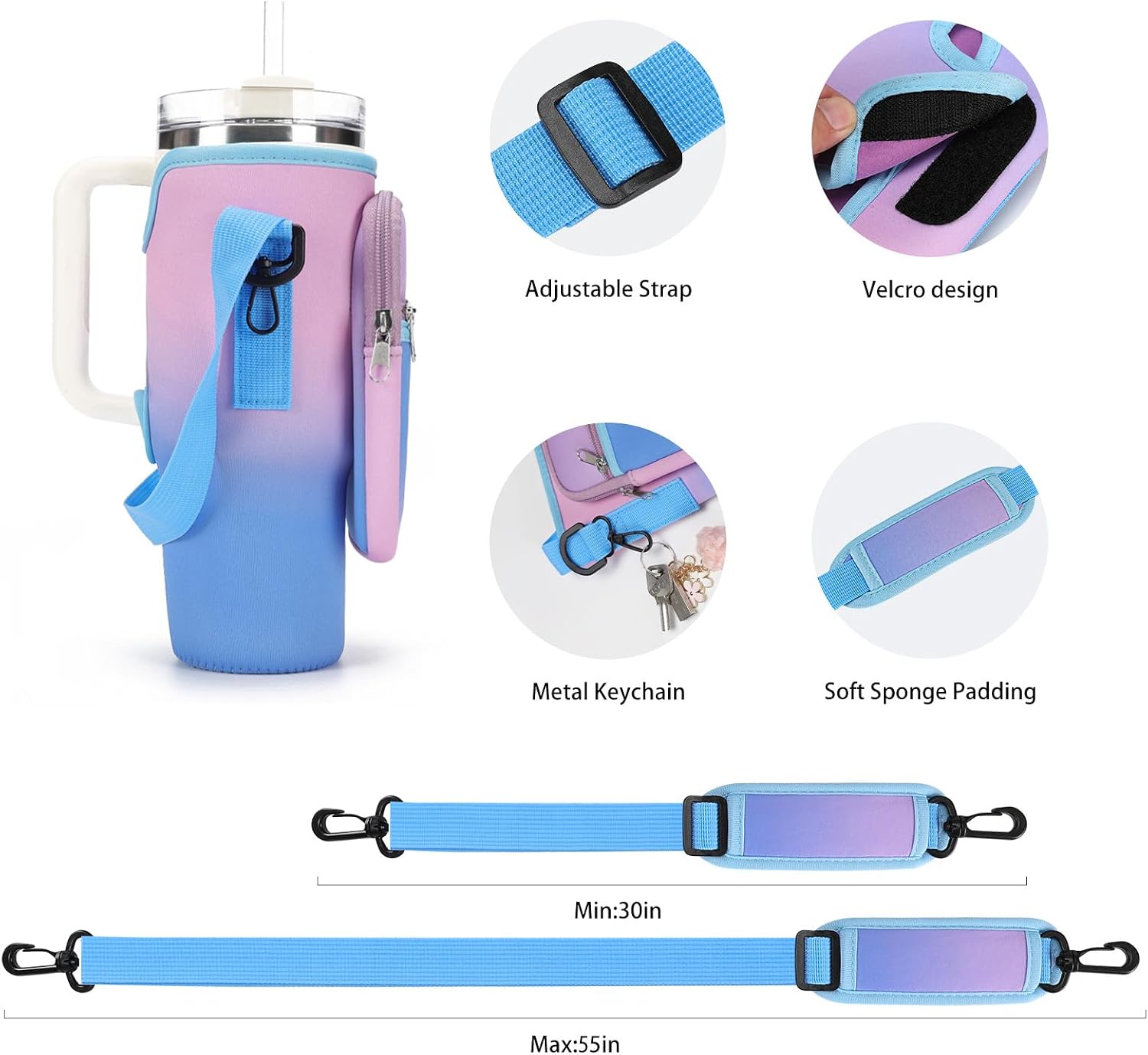 Detalle de GOEWY Water Bottle Carrier Bag, Neoprene
