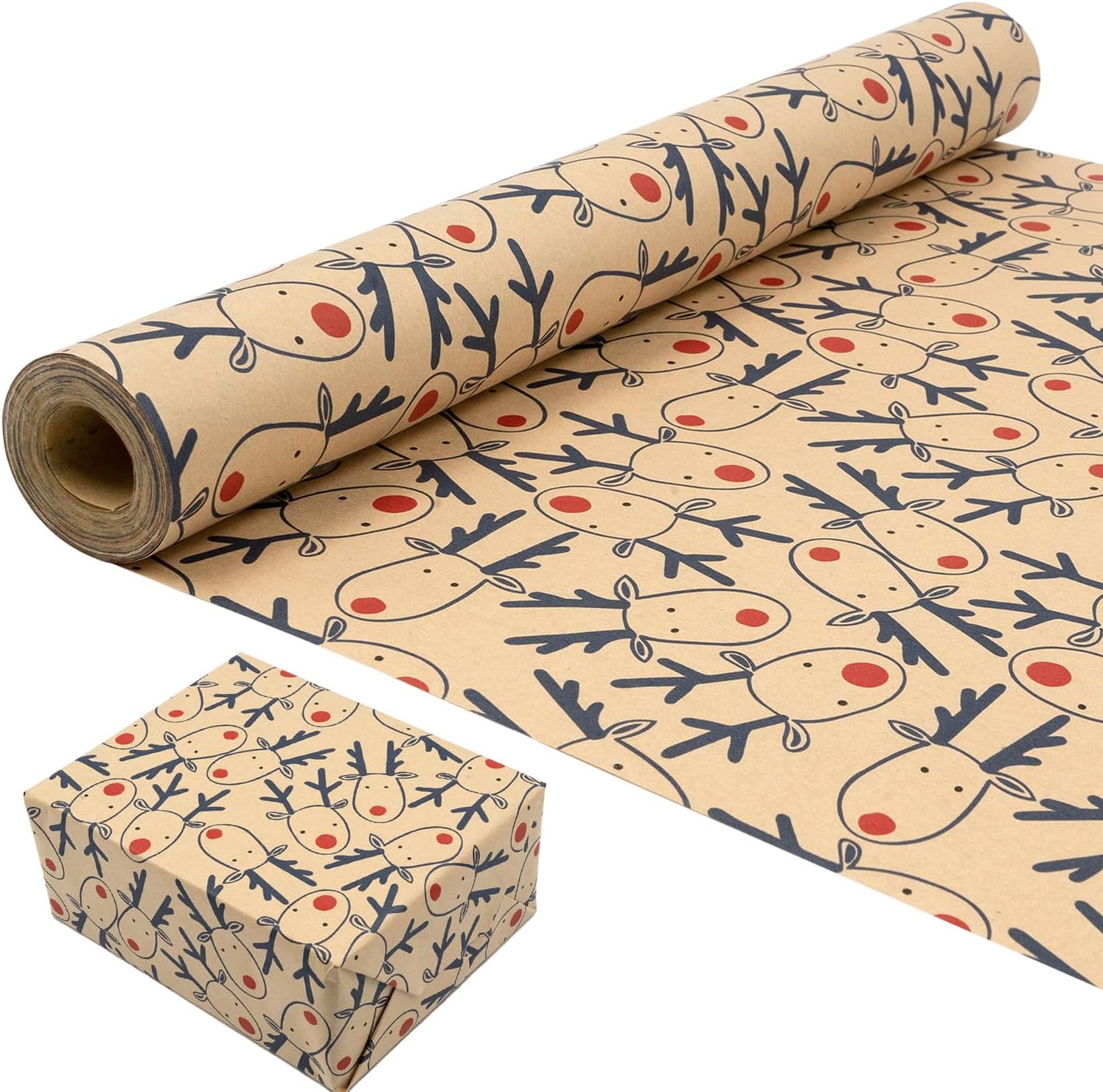Thumbnail 3 de Kraft Paper Gift Wrap Roll 43cm x 15m 🎁