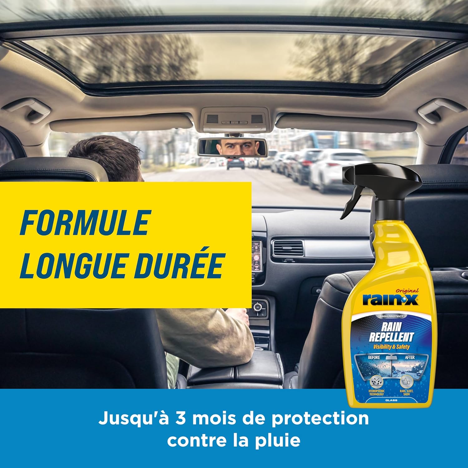 Thumbnail 5 de Rain-X Anti-Pluie – Protection Hydrofuge Innovante pour Pare-Brise, 500 ML