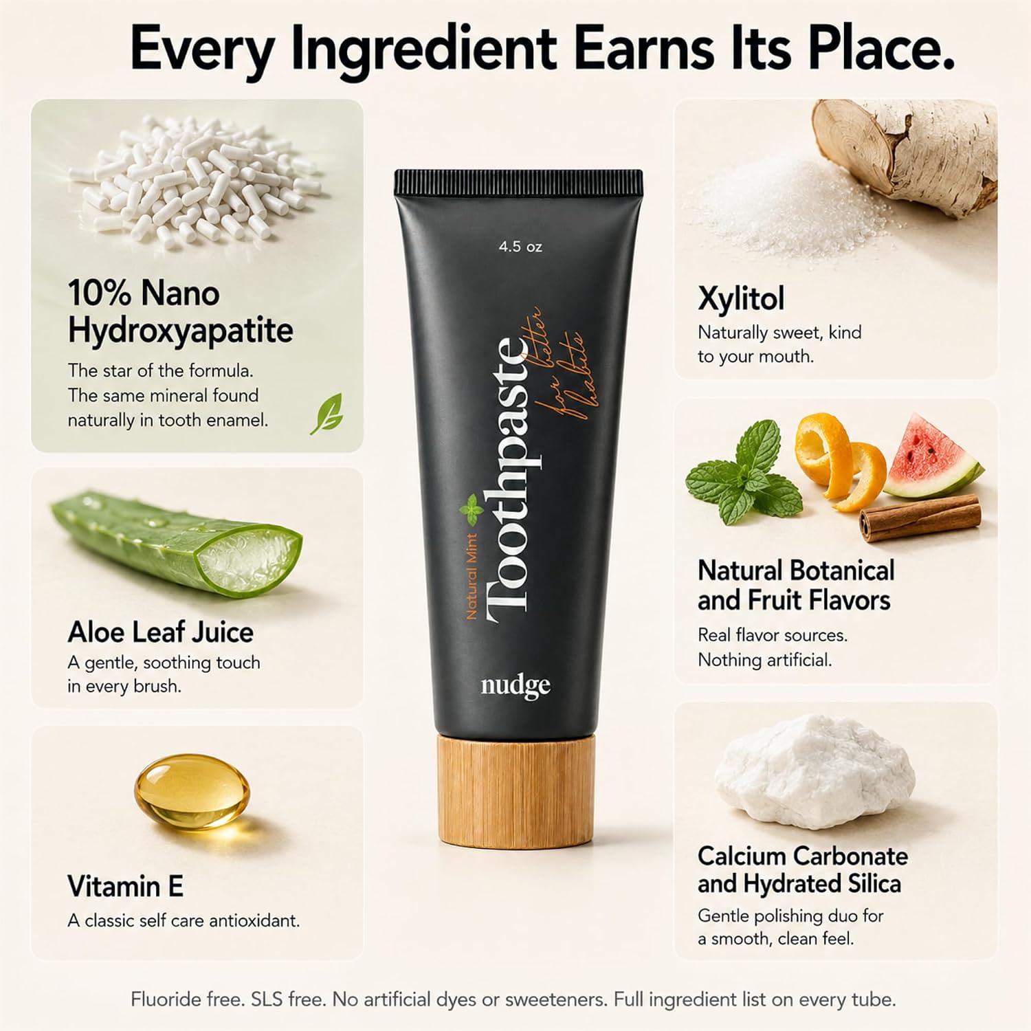 Detalle de Nudge Nano Hydroxyapatite Toothpaste 4.5 oz