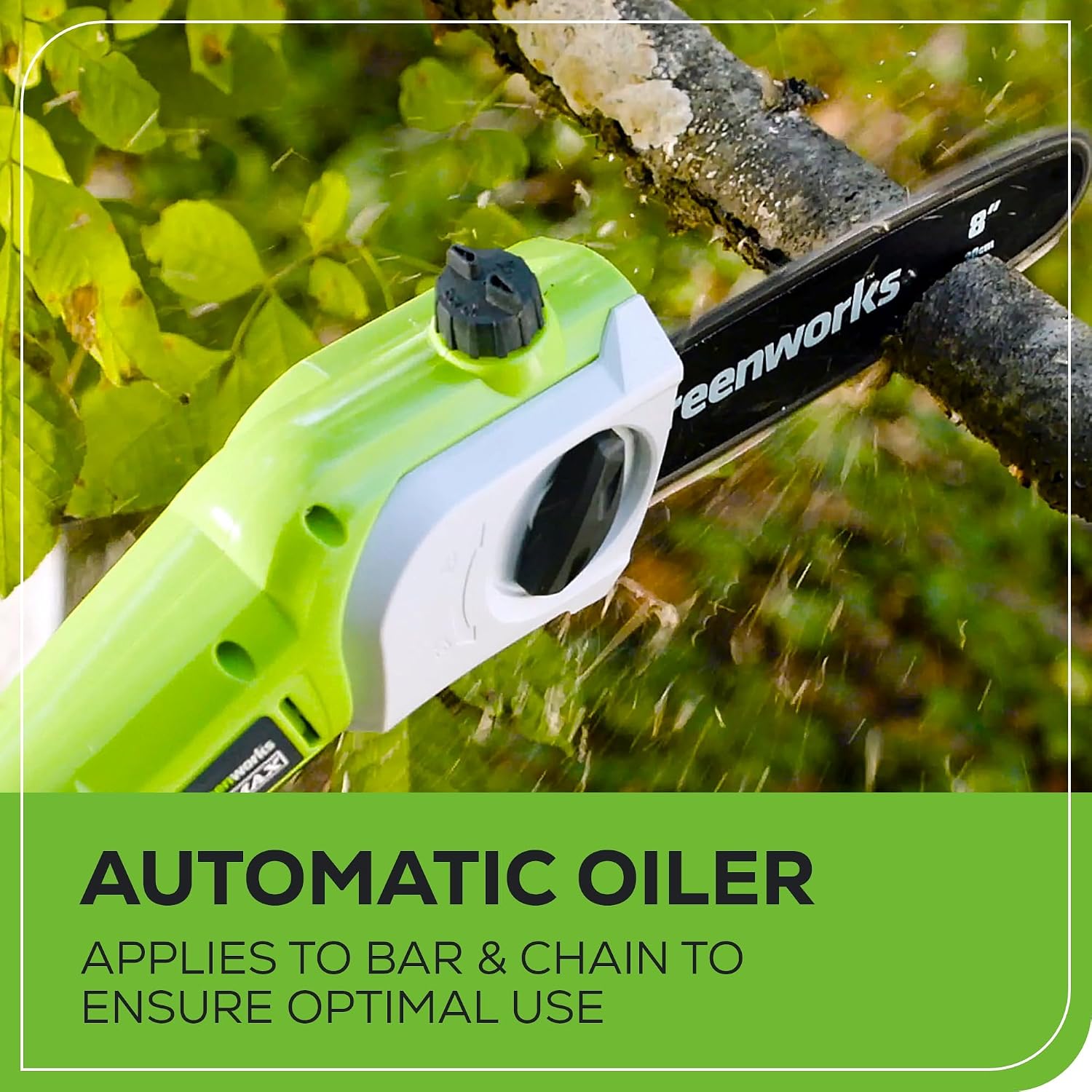 Detalle de Greenworks Pole Saw and Hedge Trimmer Kit 40V