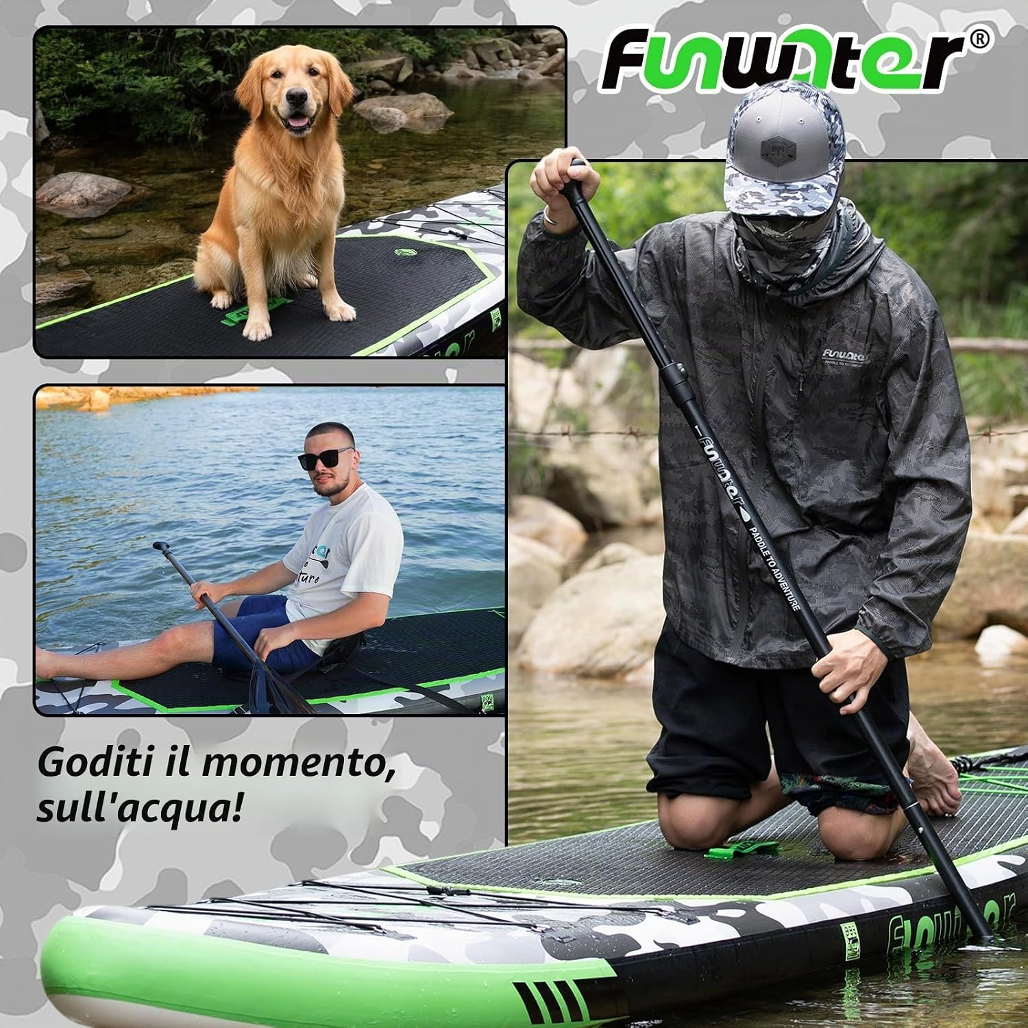 Thumbnail 6 de FunWater Sup Gonfiabile Portatile: Tavola da Stand Up Paddle 10'10" con accessori completi