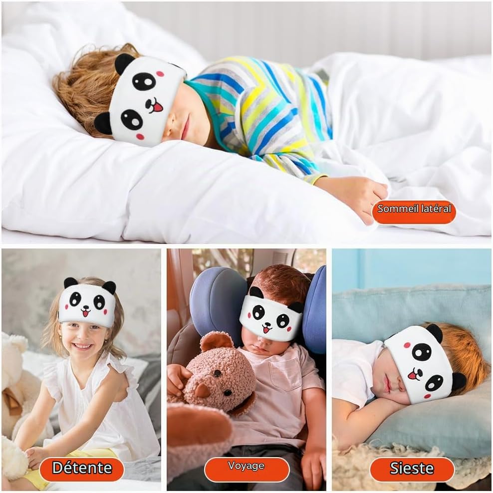 Thumbnail 6 de OFFCUP Bluetooth-slaaphoofdtelefoon met zachte panda-hoofdband en stereogeluid