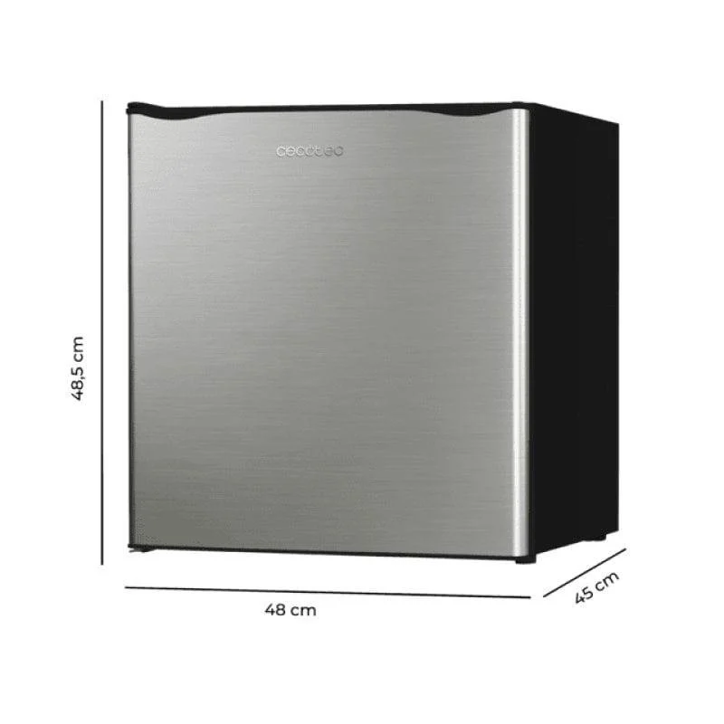Detalle 2 de Cecotec GrandCooler 20000 L SilentCompress 46L – Frigorífico mini en acero inoxidable, clase E