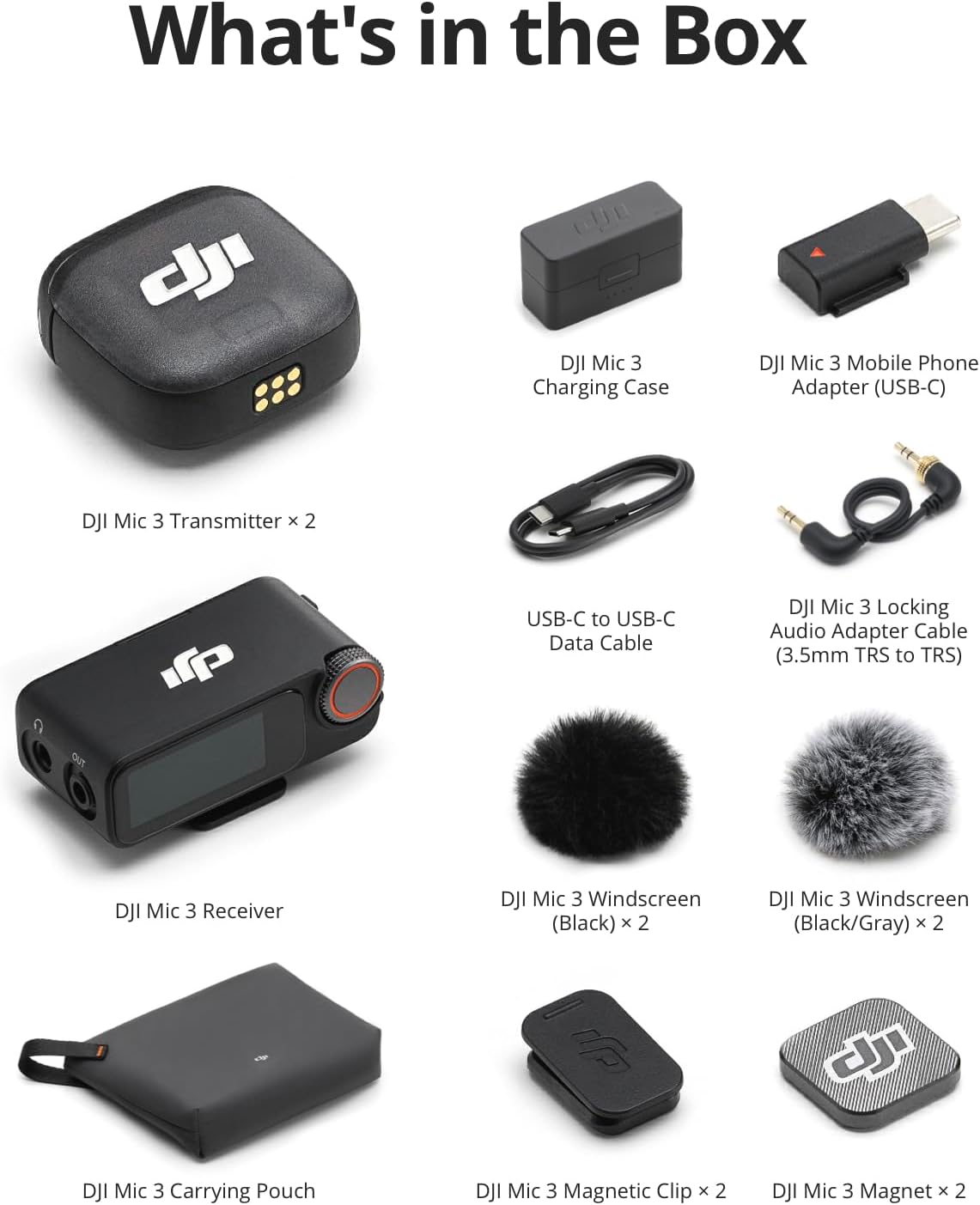 Thumbnail 6 de DJI Mic 3 (2 TX + 1 RX + Charging Case): Compact Wireless Mic for On-the-Go Audio