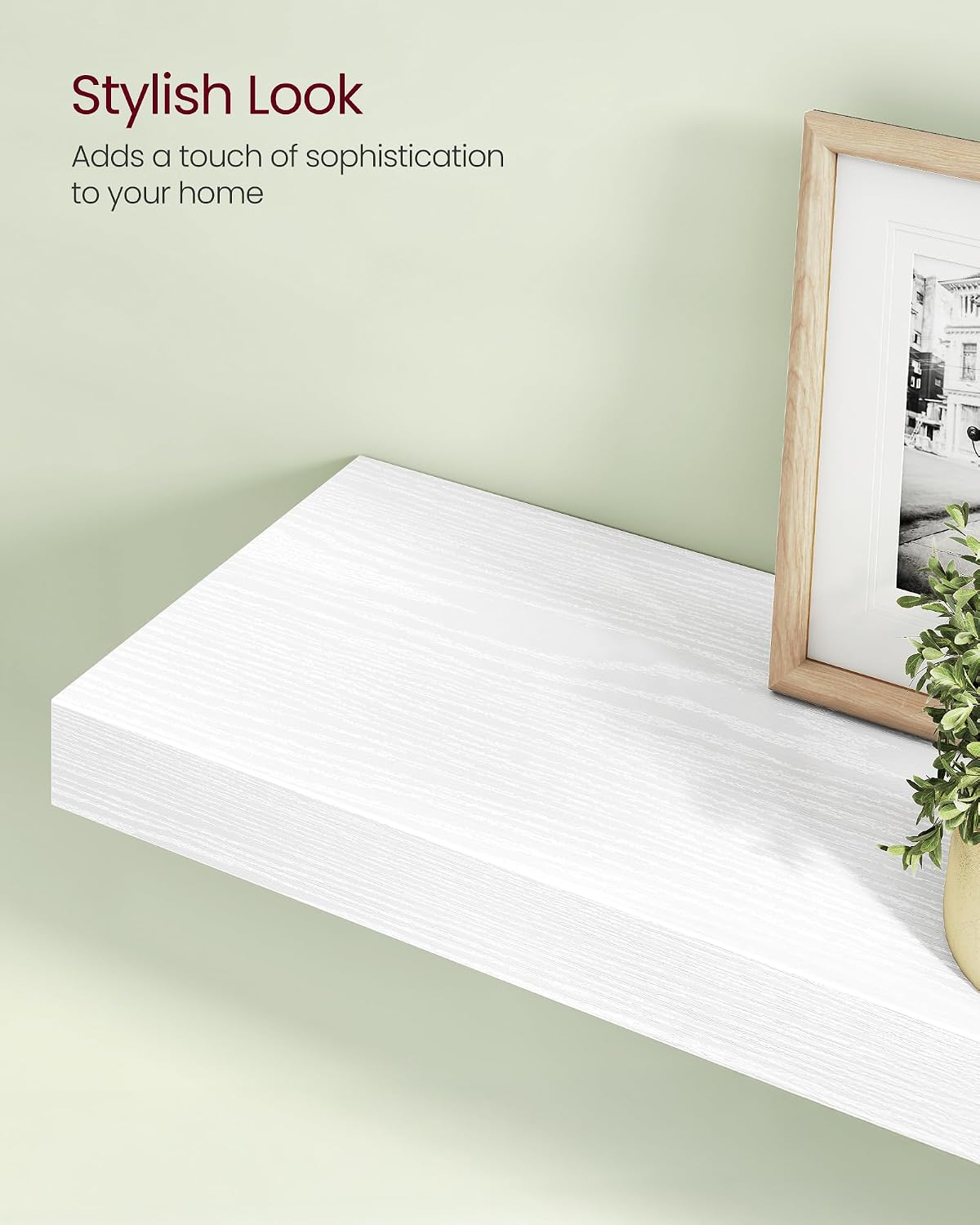 Thumbnail 6 de VASAGLE LWS028WE01 floating shelf 20 x 80 cm