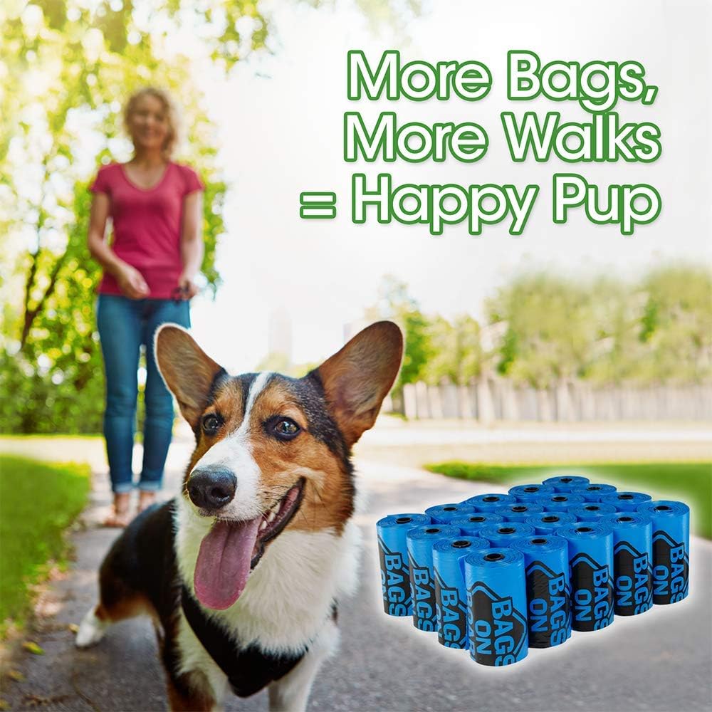 Detalle 2 de Bags on Board Sacchetti per la Cacca del Cane Forte – 315 sacchetti blu a prova di perdite, 9 x 14 pollici