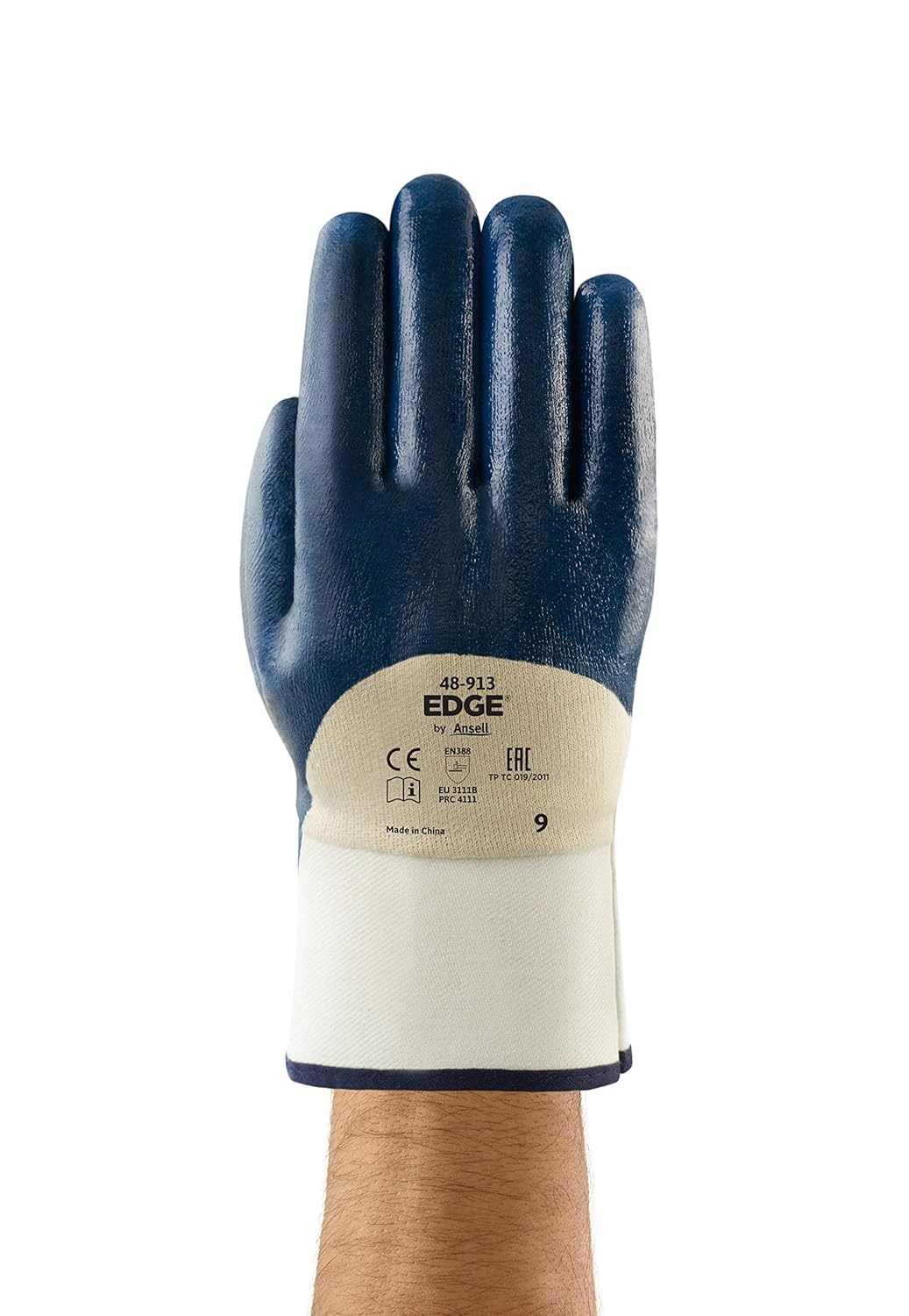 Detalle de Ansell EDGE 48-913 Guanti da Lavoro Oleorepellente XL (12 Paia) – protezione meccanica e comfort per uso gravoso