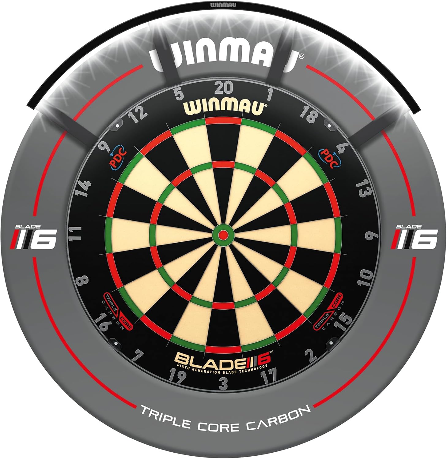 Thumbnail 1 de WINMAU Polaris Dartboard Licht und Zubehör – große Winkel-Ausleuchtung mit magnetischer Befestigung
