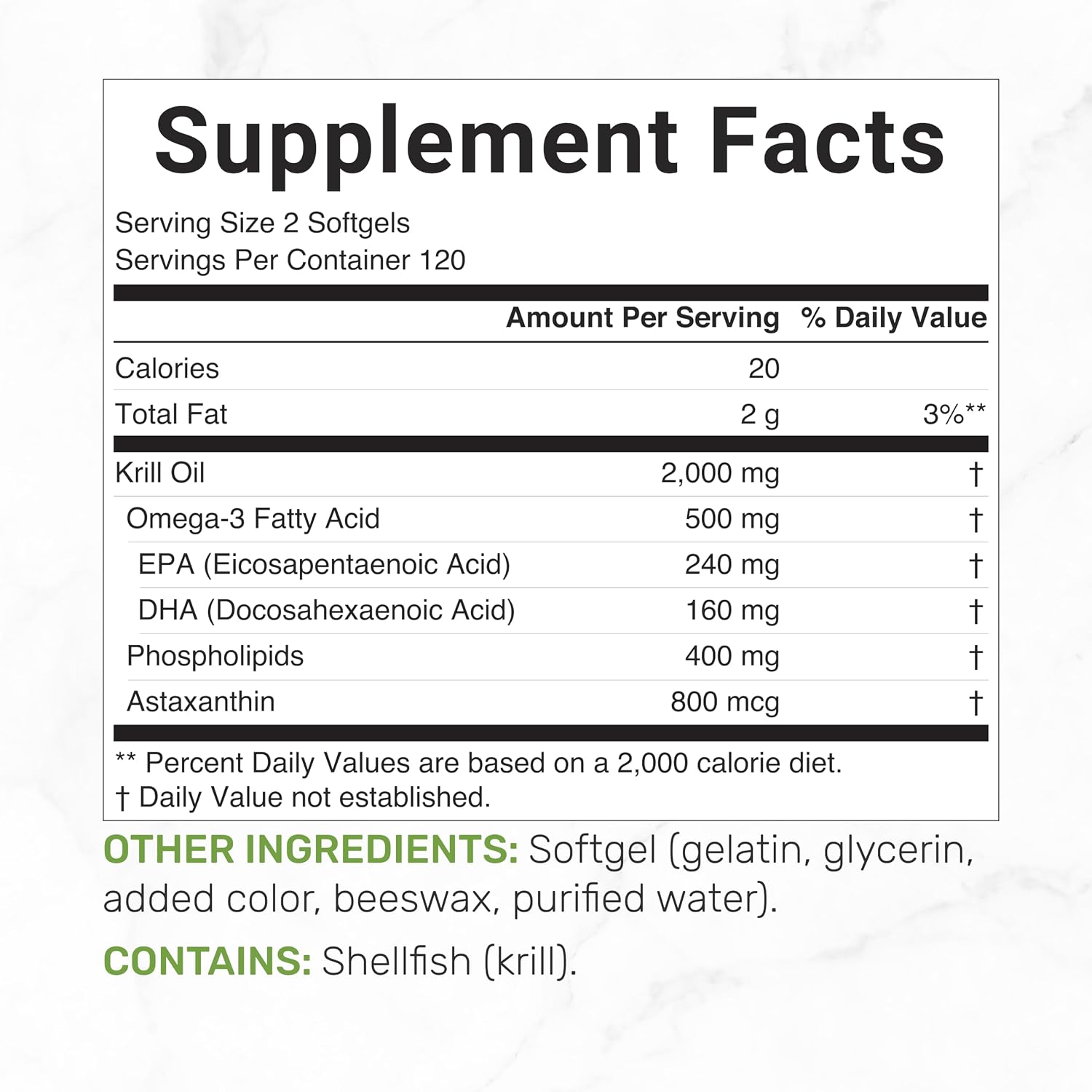 Detalle 2 de DEAL SUPPLEMENT Krill Oil 2,000 mg