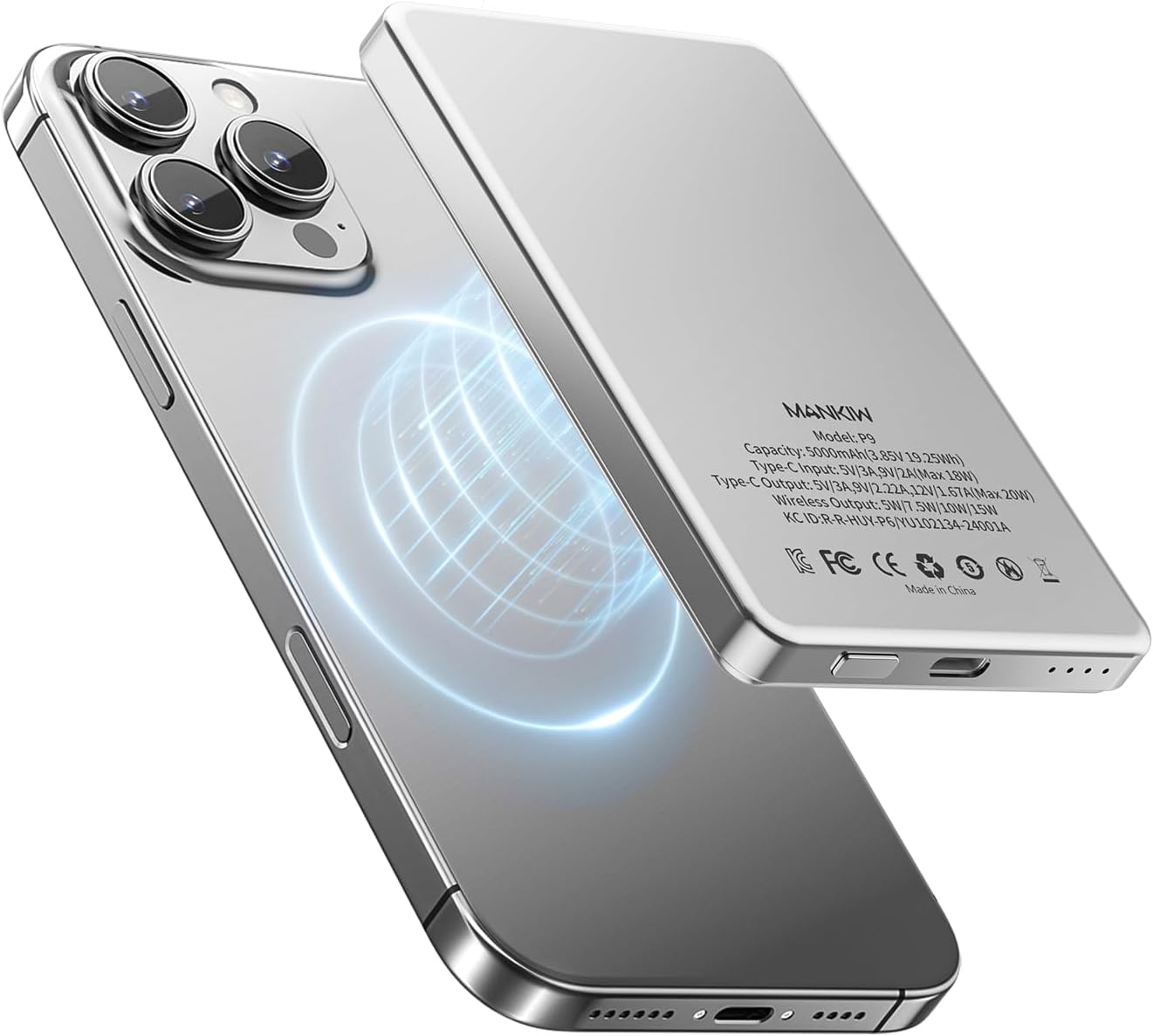 Detalle de MANKIW Wireless PowerBank 5000mAh MagSafe