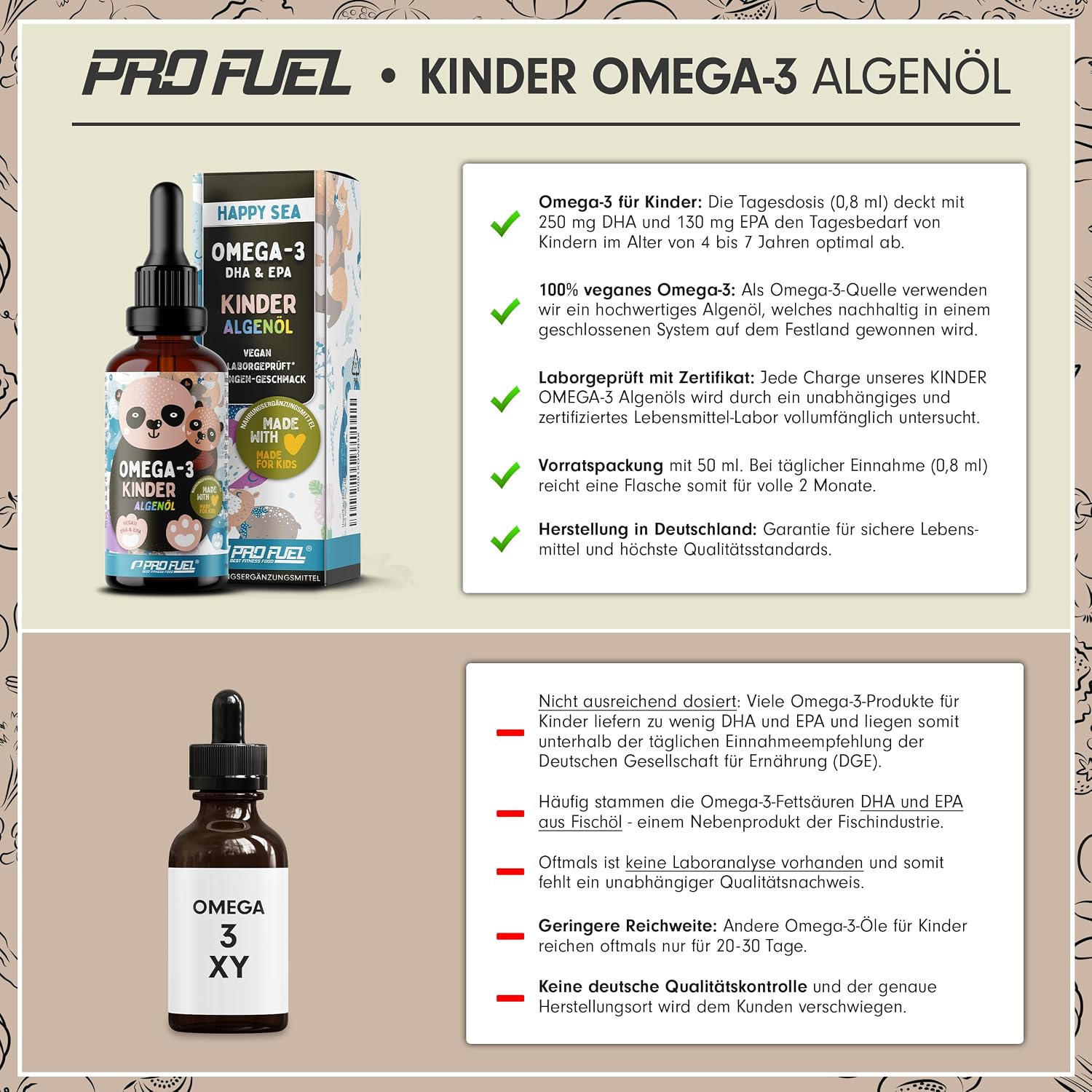 Thumbnail 2 de Omega‑3 Vegan Kinder 50 ml — 250 mg DHA