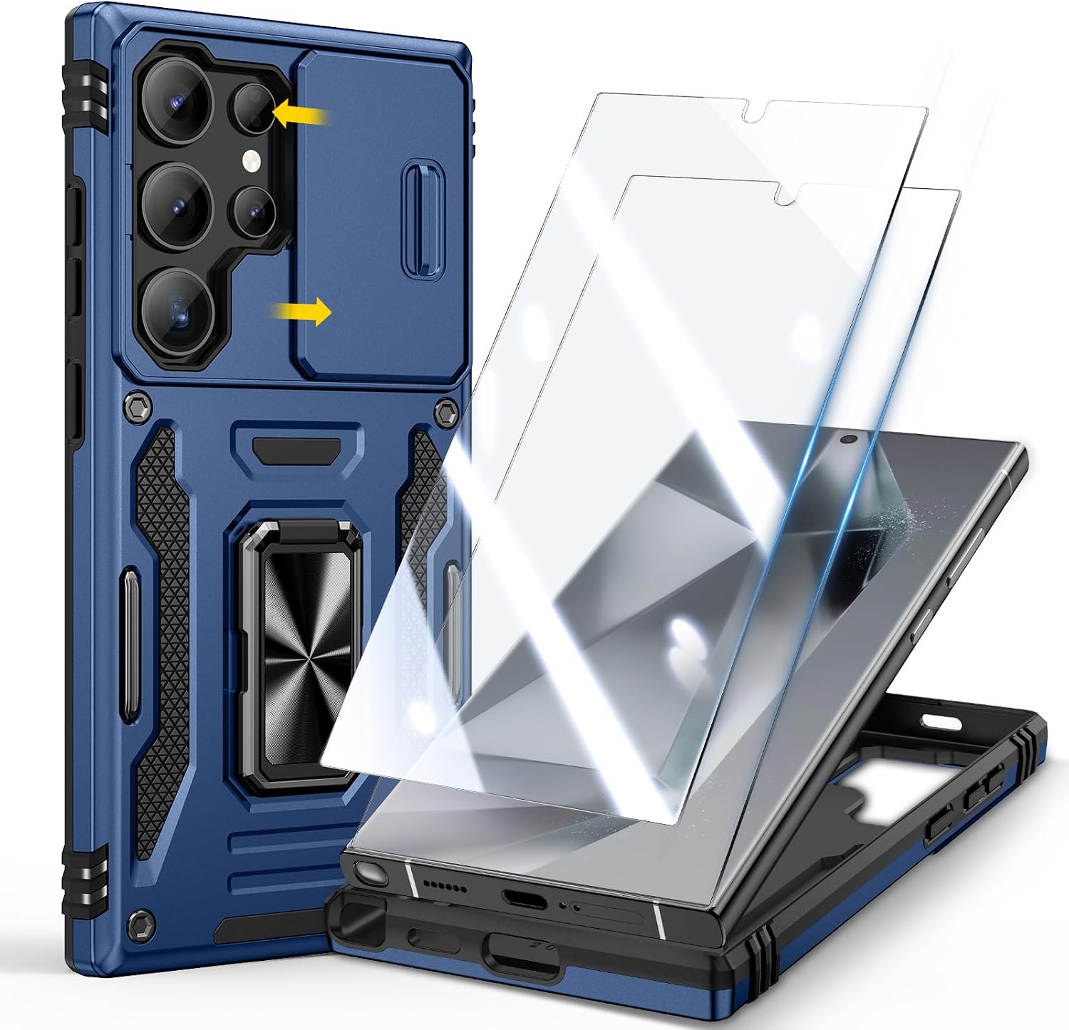 Thumbnail 6 de Doeshine S26 Ultra Case with 360° Ring Stand