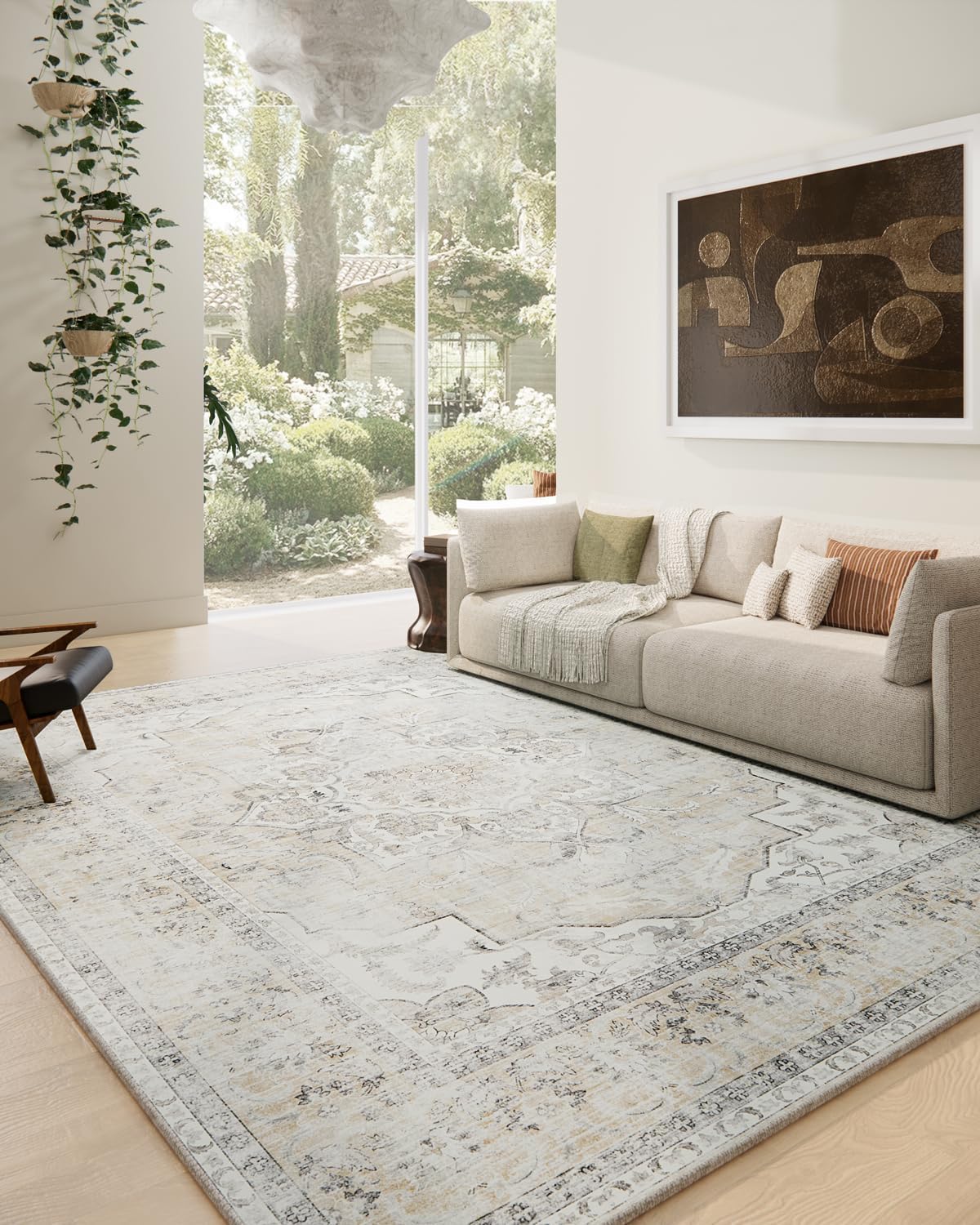 Detalle de palohom 9x12 Washable Rug for Living Room 🏠
