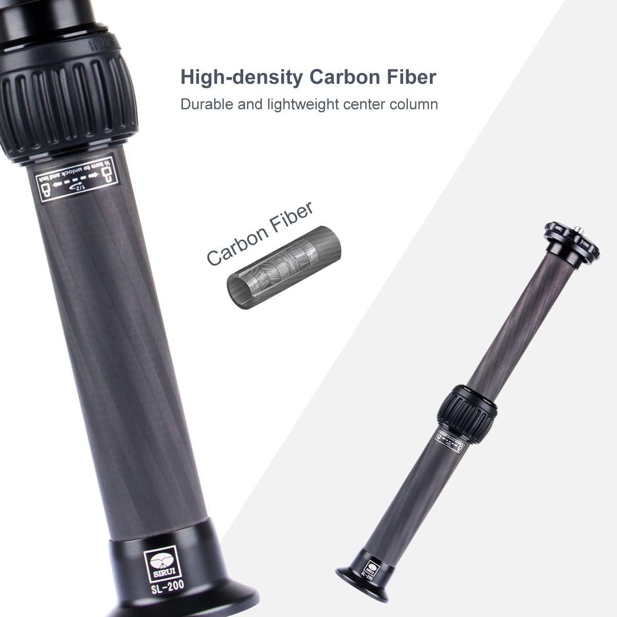 Detalle 2 de SIRUI SL-200 Carbon Mittelsäule 20 cm – Kompakt, flexibel, kompatibel