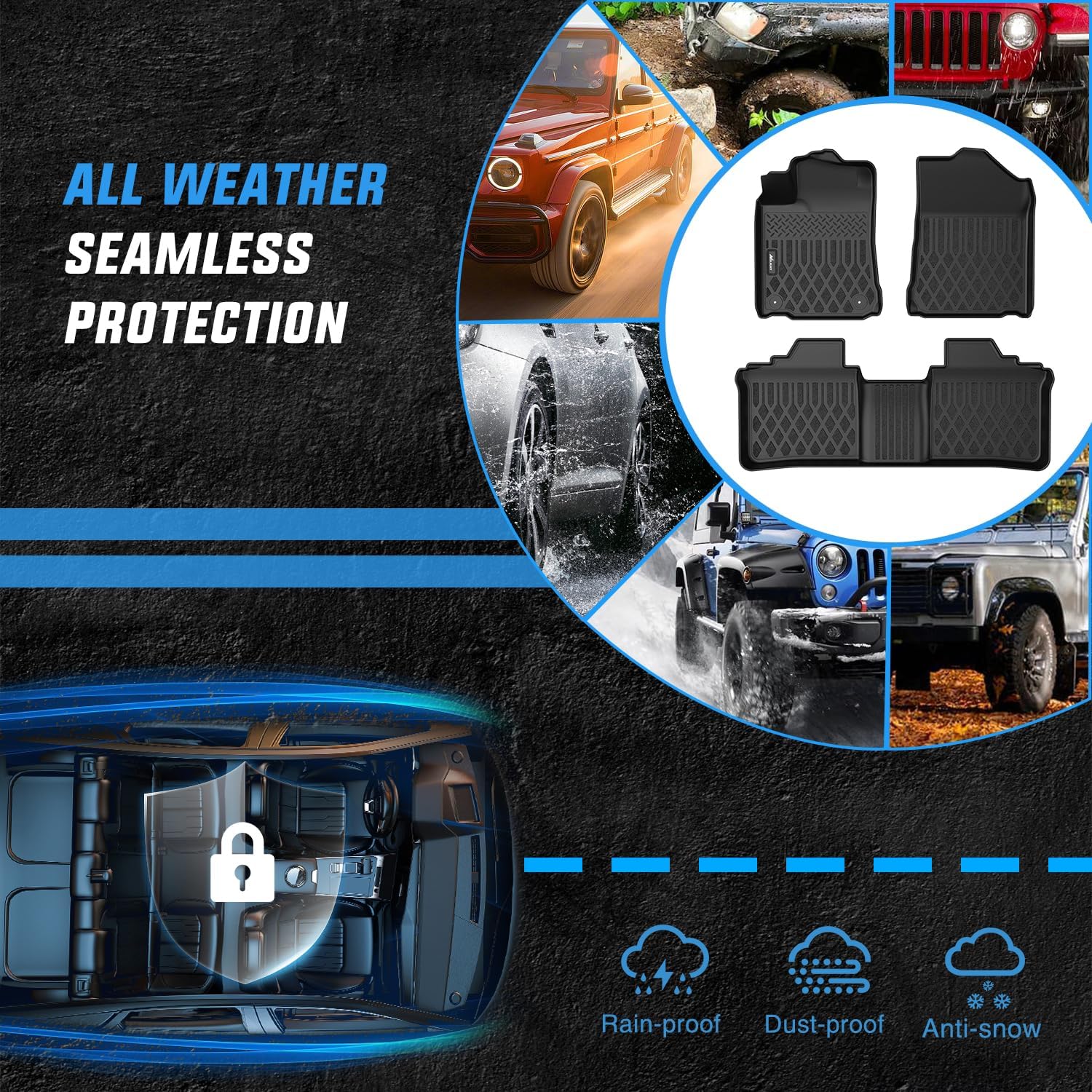 Thumbnail 4 de Nilight TPE Floor Mats for Toyota Avalon