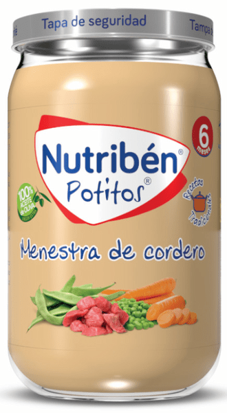 Detalle 2 de Nutribén Potitos Variados +6m 16 uds
