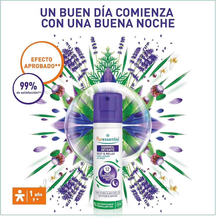 Thumbnail 2 de Puressentiel Sueño Spray Aéreo 12 Aceites Esenciales 75 ml 🌙