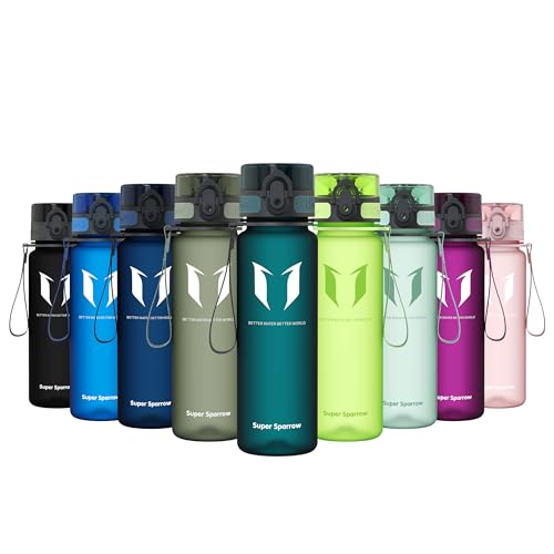 Detalle de Sparrow Trinkflasche Kinder 500ml – BPA-frei, Tritan, 1-Klick | Super Sparrow