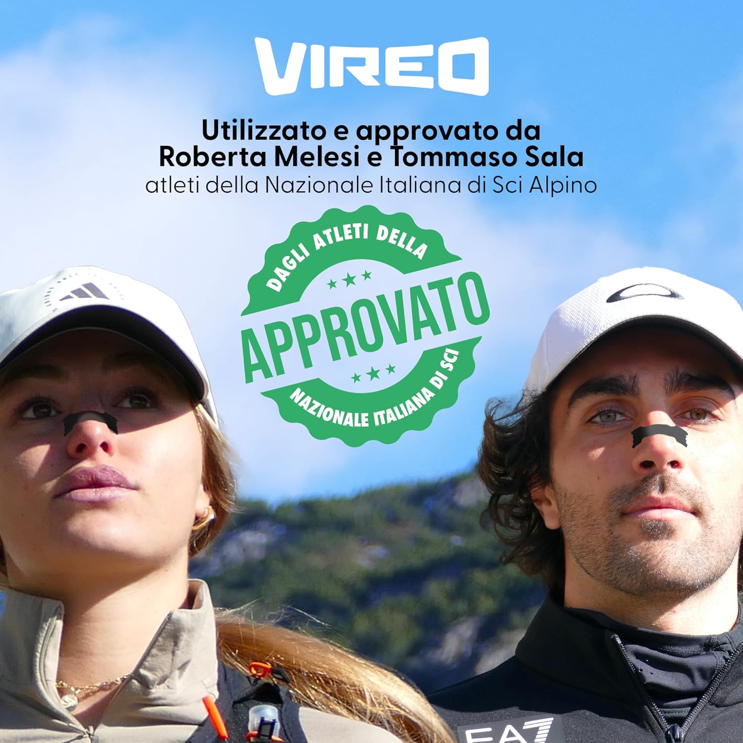 Detalle de Vireo Cerotti Nasali Neri 150 pezzi: fissaggio affidabile per sonno e attività quotidiana