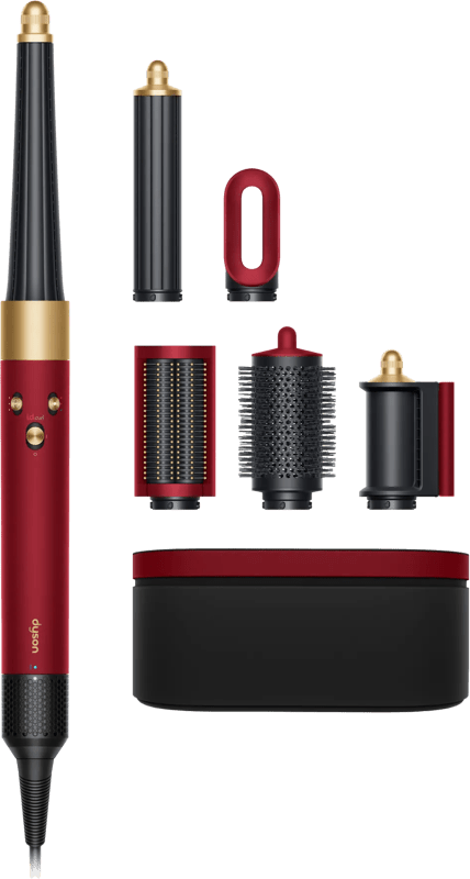 Detalle de Dyson Airwrap i.d. Straight + Wavy Samtrot/Gold – App-gesteuert, vielseitig stylen